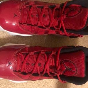 red and black air jordans 23